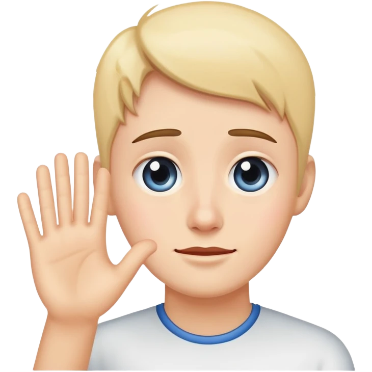 teary face waving goodbye emoji