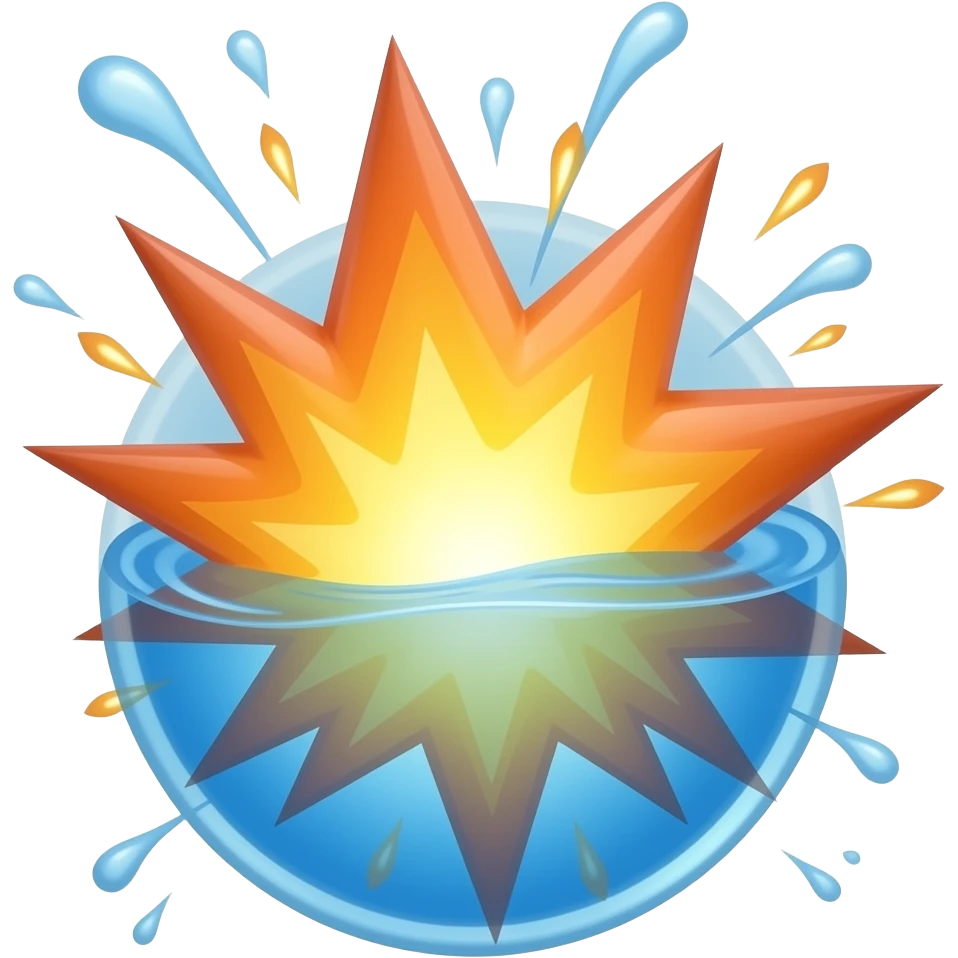 water explosion emoji