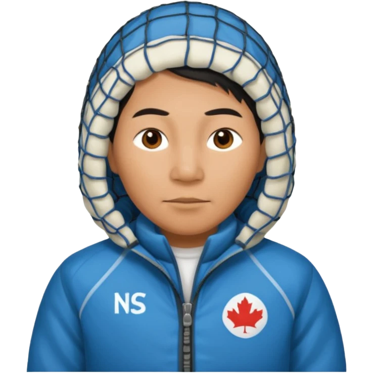 Inuit with nets jacket emoji