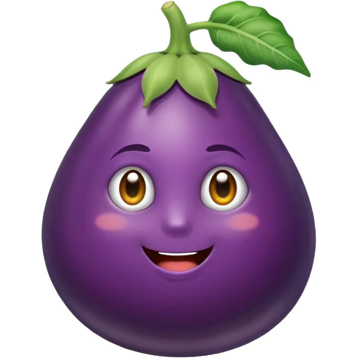 brinjal with small piece  emoji