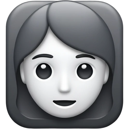 user icon, picture placeholder, dark grey emoji