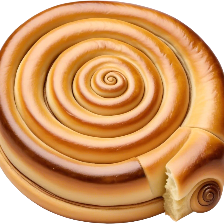 Cinematic delicate escargot pastry, spiral shape with layers of buttery dough, caramelized edges, rich golden-brown tones, elegant and inviting. emoji