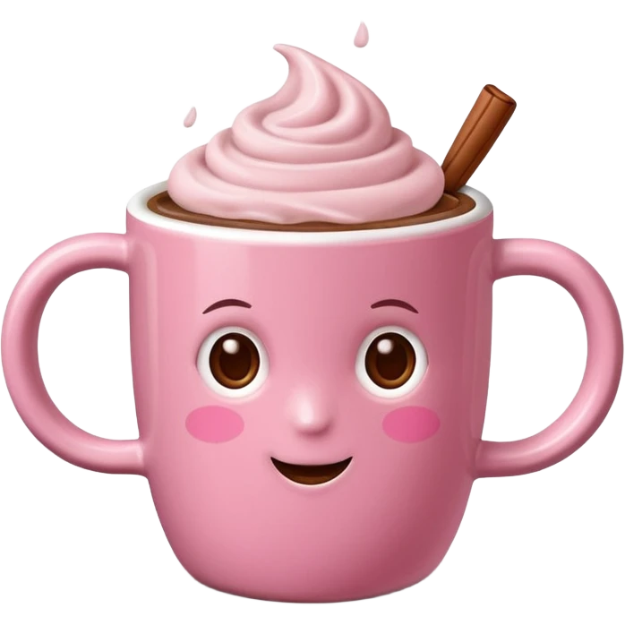 Pink mocha emoji