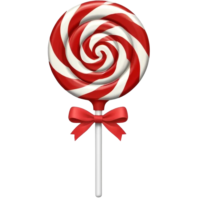 Peppermint swirl lollipop emoji