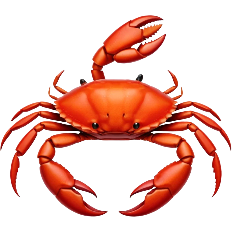 a crab claw, vibrant, simple, clear emoji