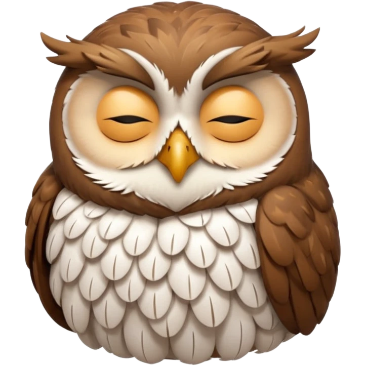 create a sleeping owl emoji emoji