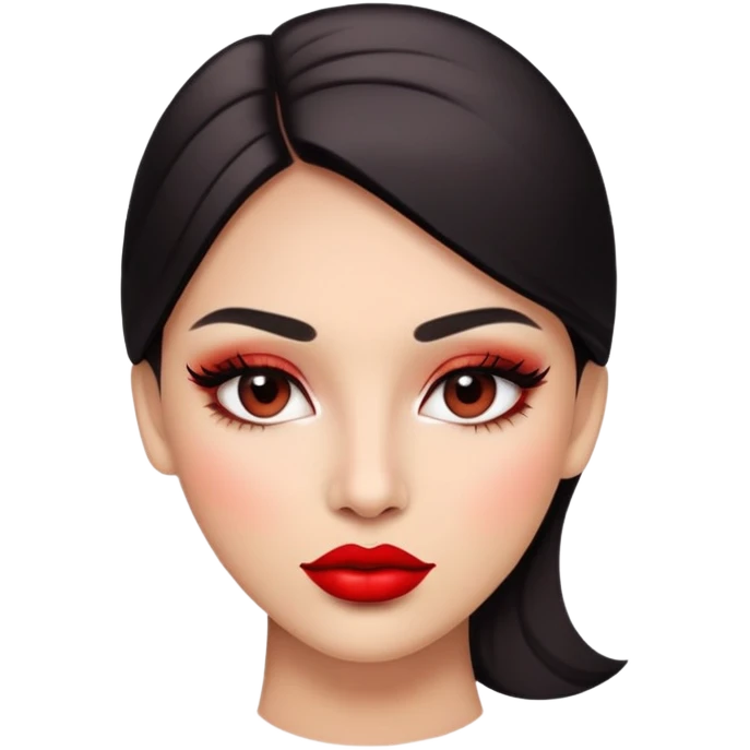 Face with makeup lipstik  emoji