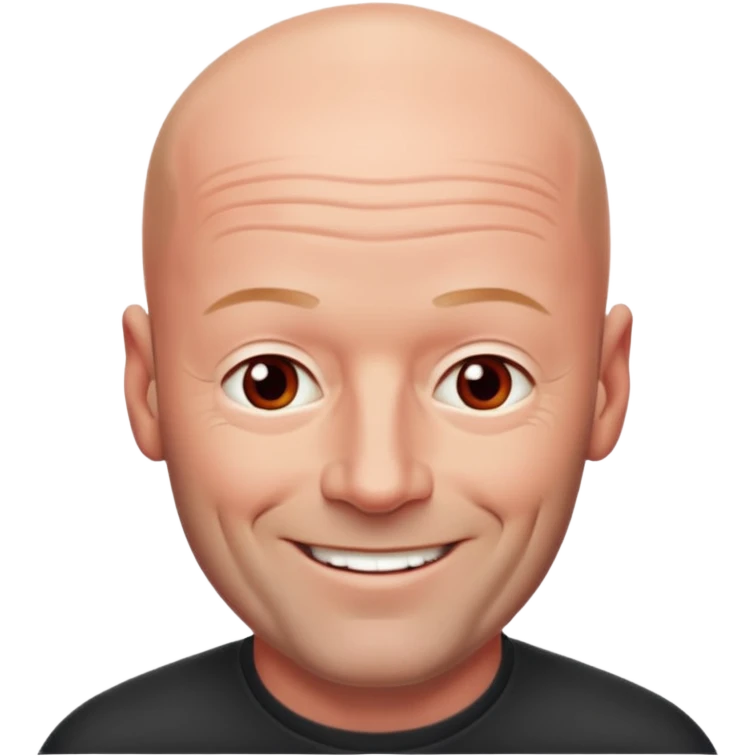 Alan Shearer bald looking older and a bit reder emoji