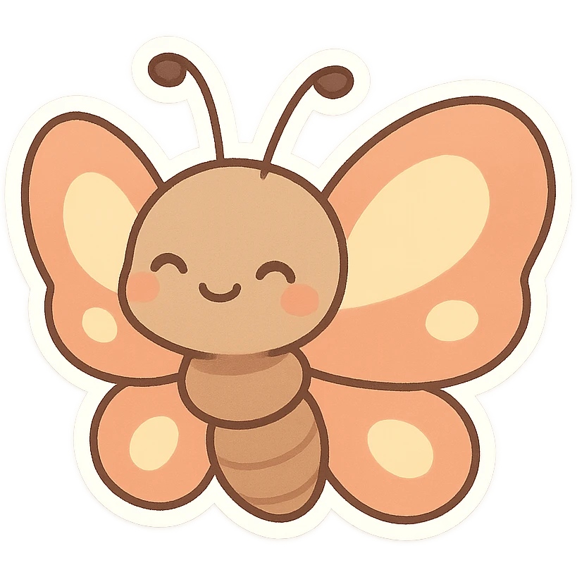 一只可爱的蝴蝶 emoji