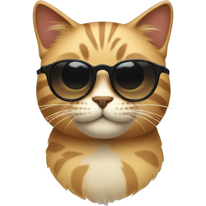 Cat with sunglasses emoji