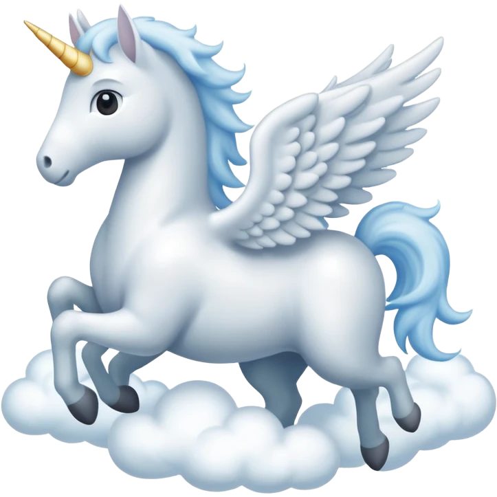 Pegasus made of  Cloud  emoji
