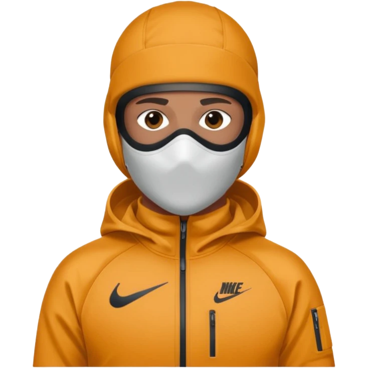 nike tech tracksuit clothing and ski mask emoji
