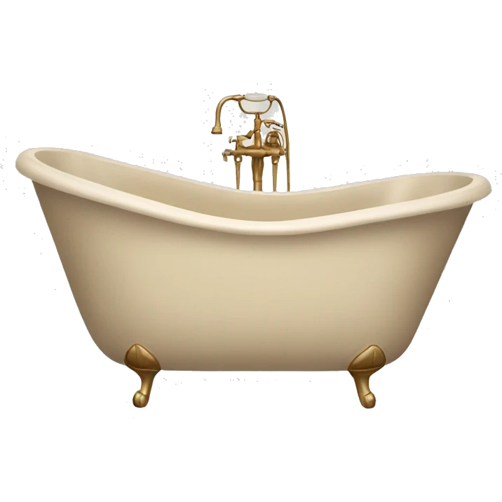 Beige astethic bathtub emoji