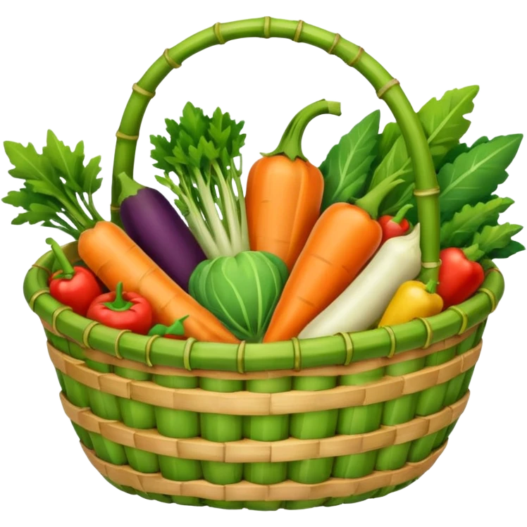  bamboo-basket vegetable emoji