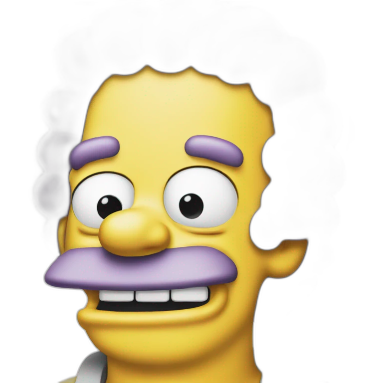 Homer Simpson smiling emoji