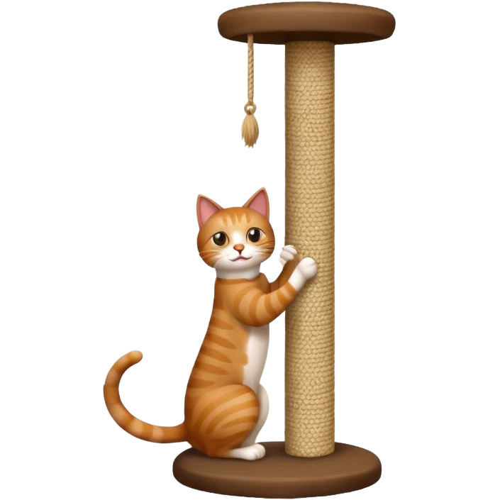 Cat scratching post emoji