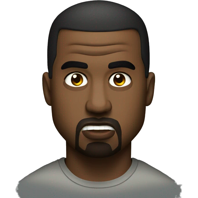 kanye west looking mad emoji