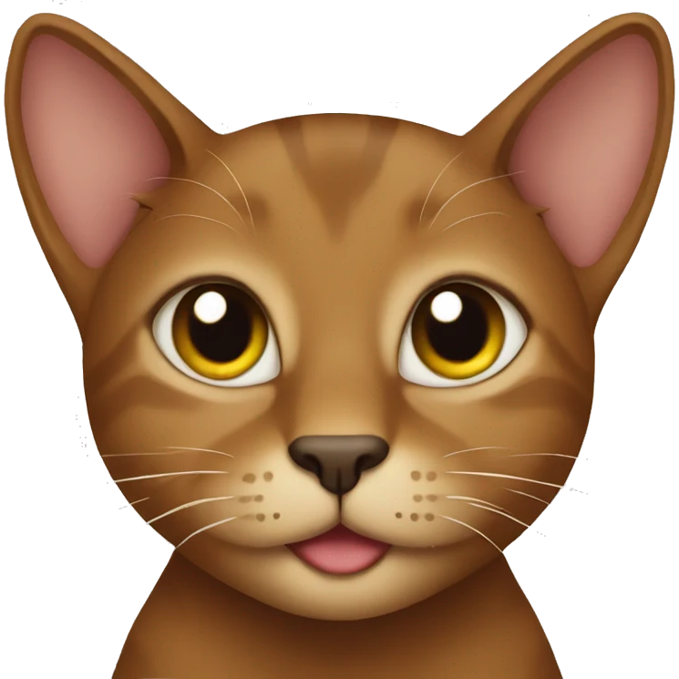 Brown cat  emoji