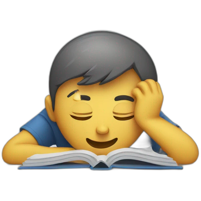 Exhausted teacher emoji