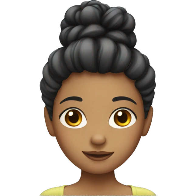 girl with hair up emoji