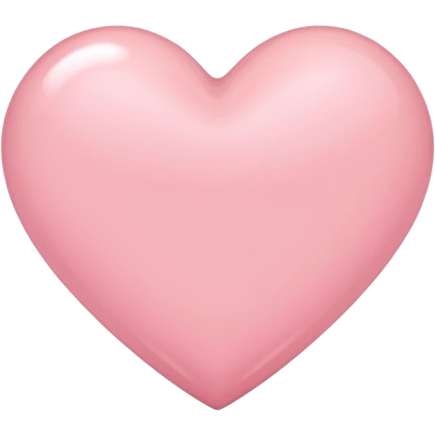 Light pink heart emoji