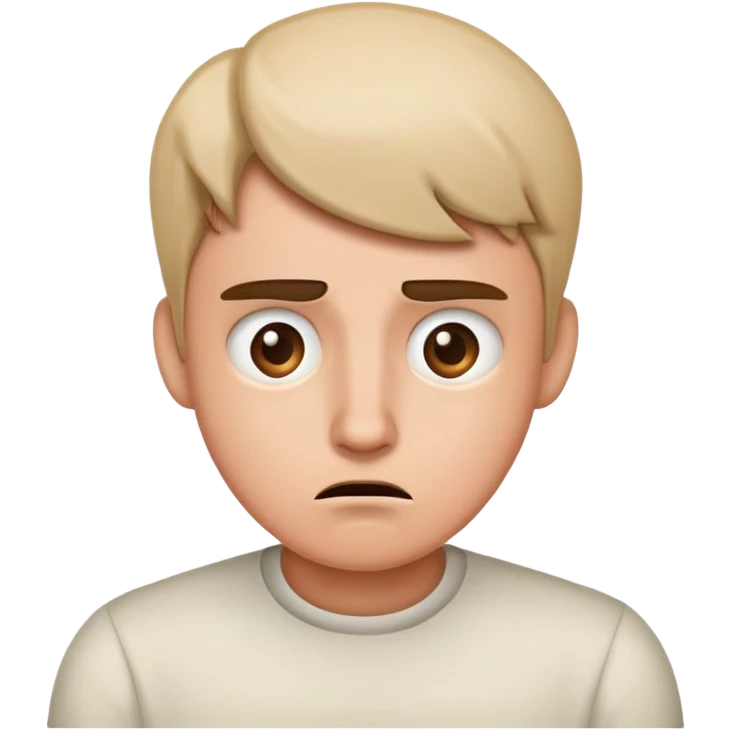 Confused and slightly annoyed emoji