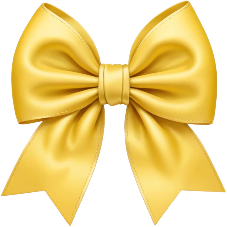 Pastel yellow bow emoji