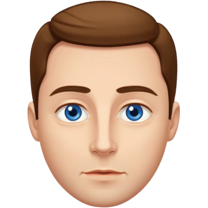 a man with deep blue almond eyes and hollow cheeks with a perfect jawline emoji