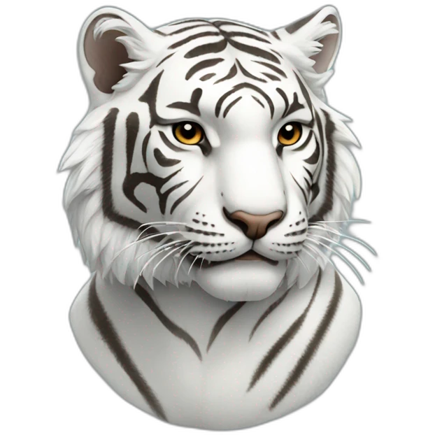  White tiger emoji