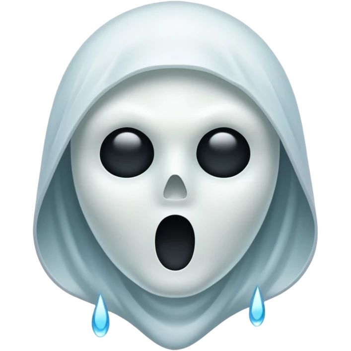 glitter white ghostface killer  emoji