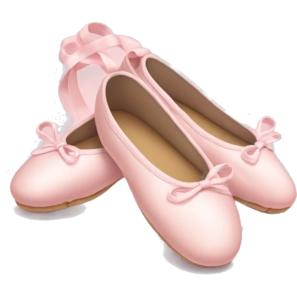 Pale pink ballet shoes emoji