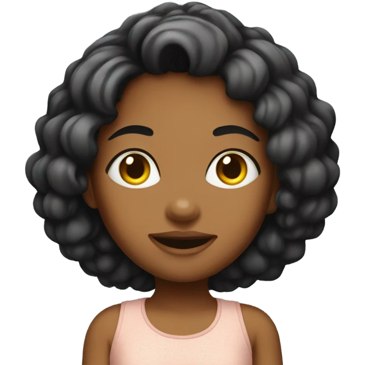 Attractive girl mango emoji