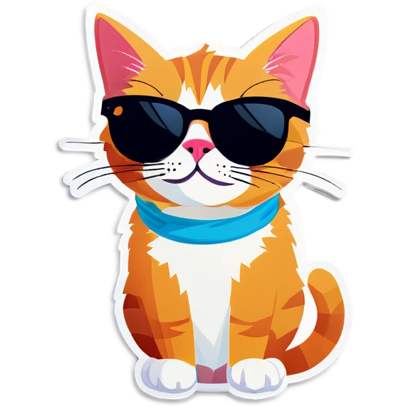 cat wearing a sunglasses  emoji