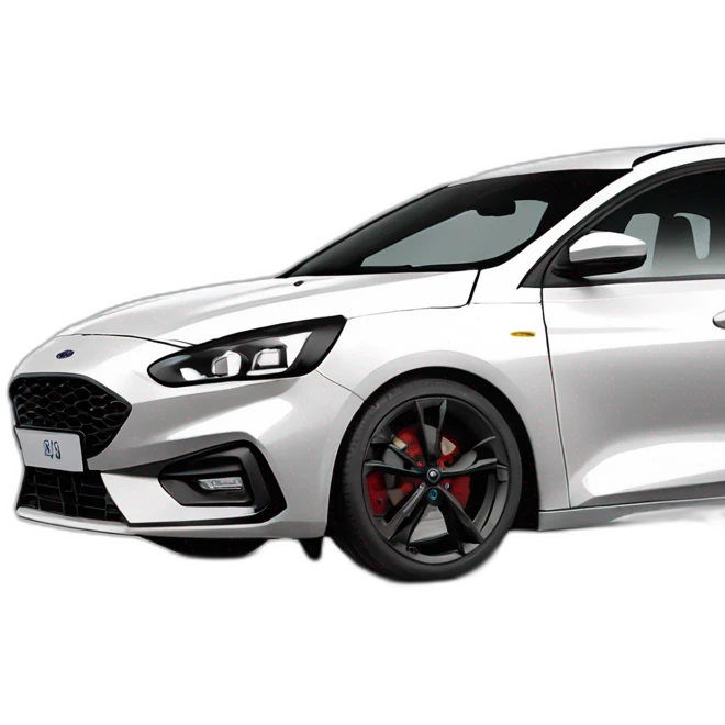 ford focus st line familiar color blanco con matricula que ponga Manel emoji