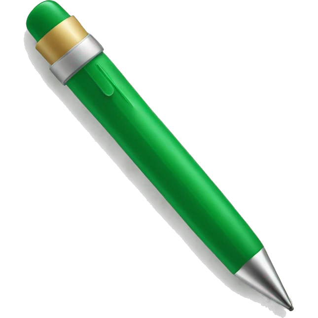 Un stylo vert  emoji