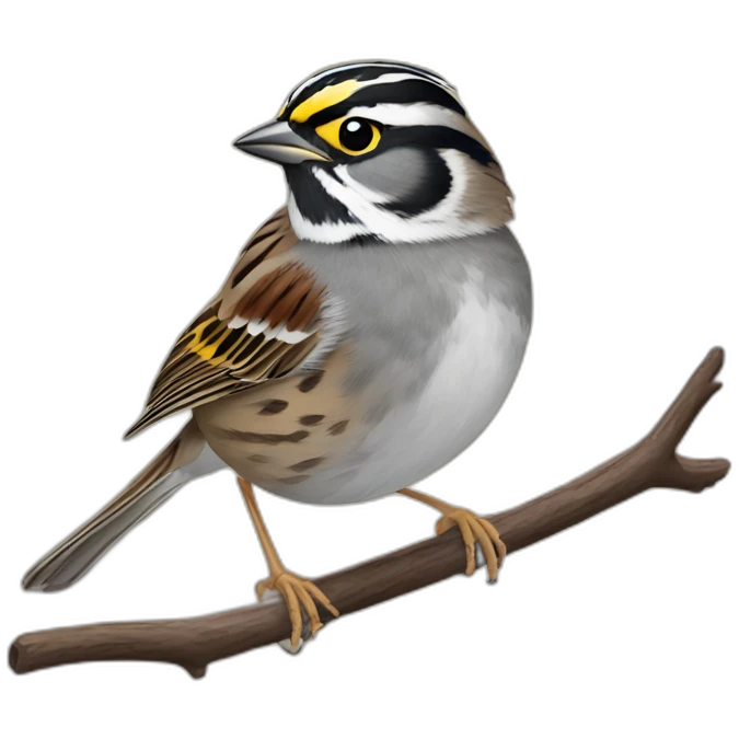 White throated sparrow emoji