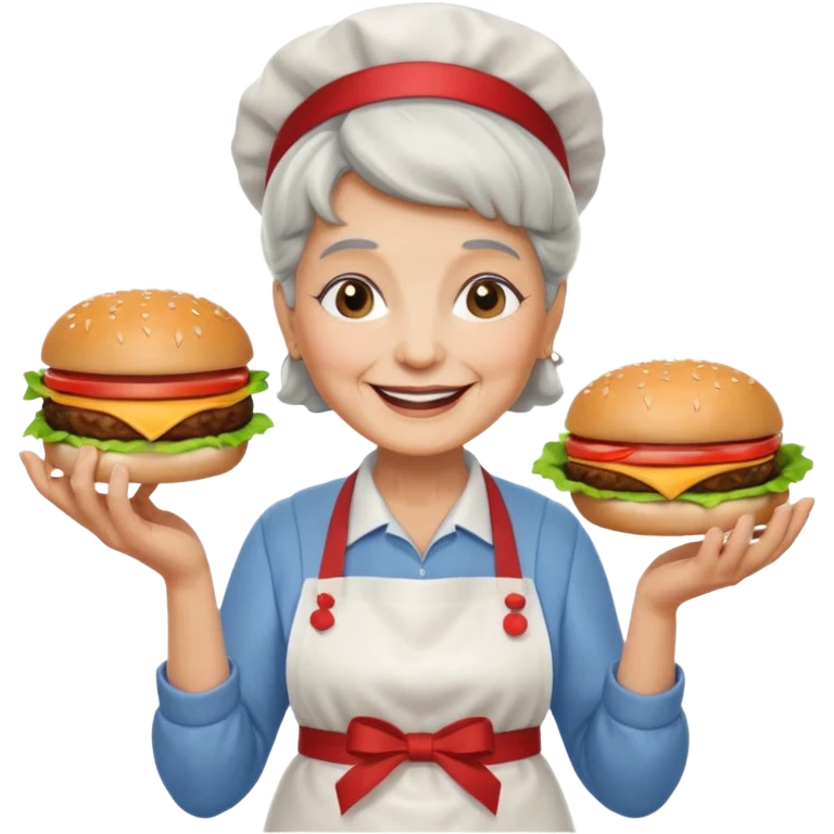 granny burger emoji