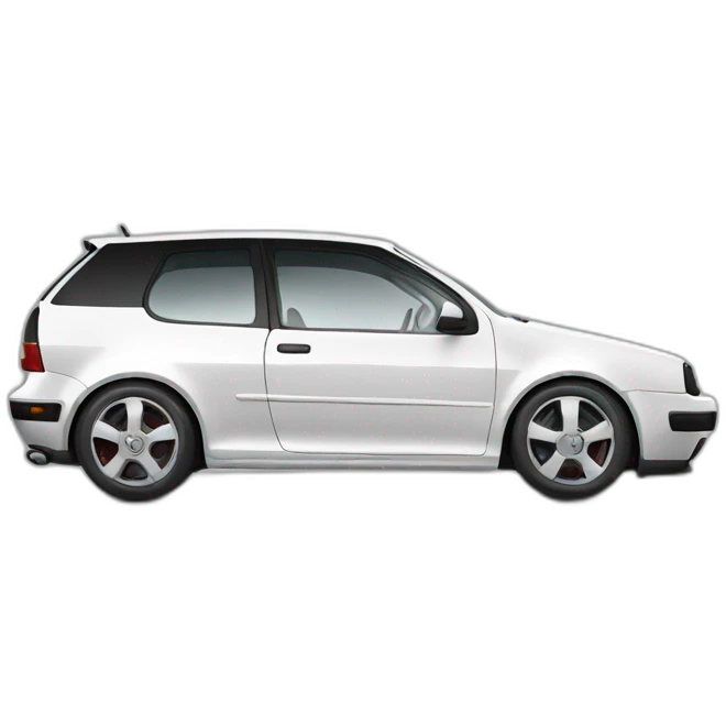 white volkswagen golf mk4 emoji