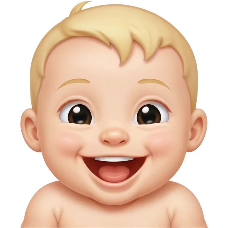 A Laughing baby  emoji