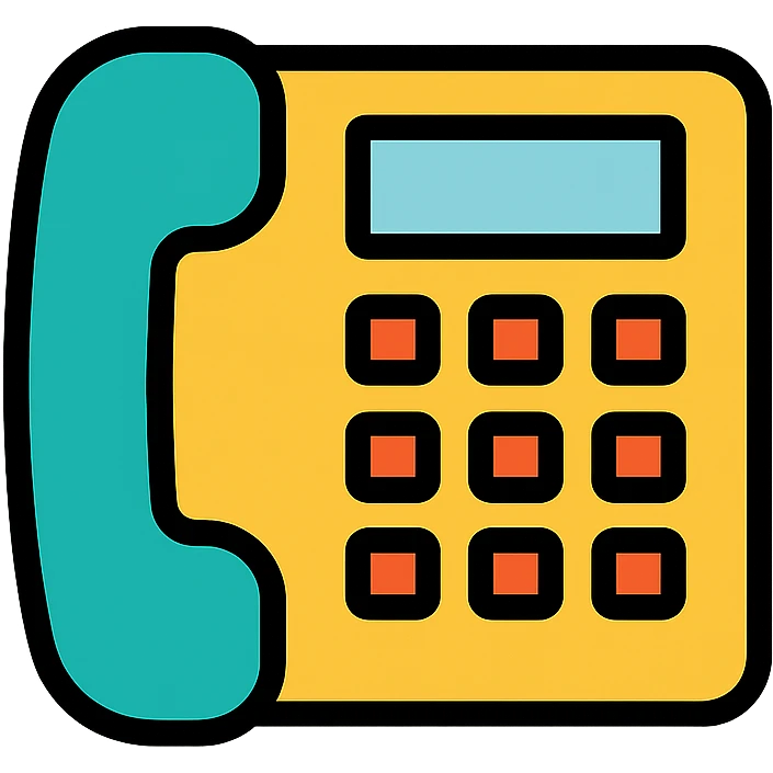 modern telephone icon, simple and clear, suitable for UI use emoji