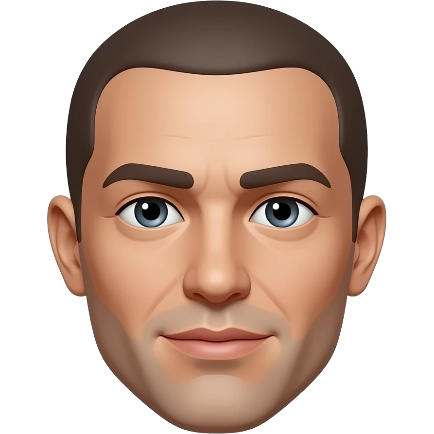 More realistic, head only emoji