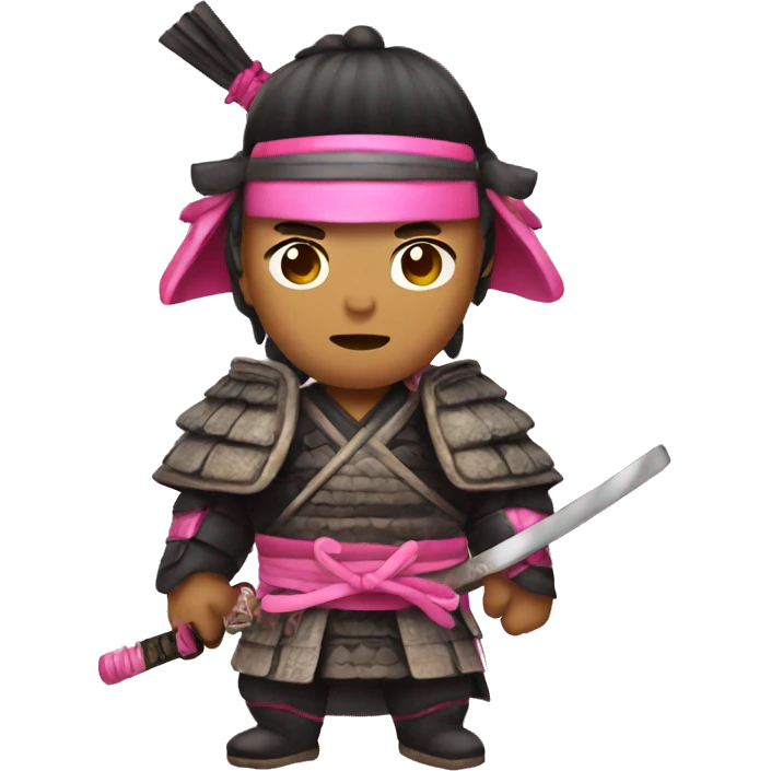 Samurai pink emoji