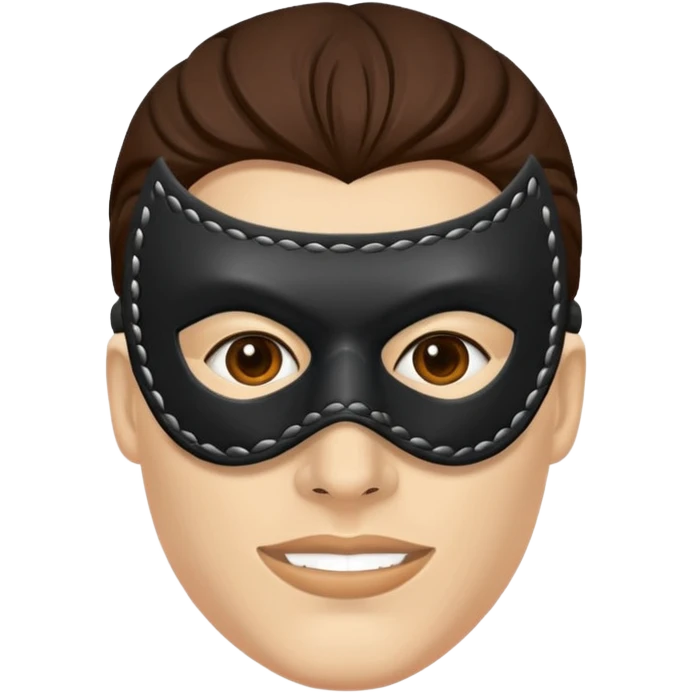 bdsm slave leather mask emoji