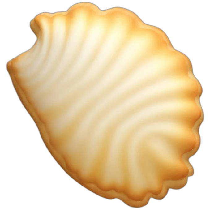 shell-shaped cookie emoji