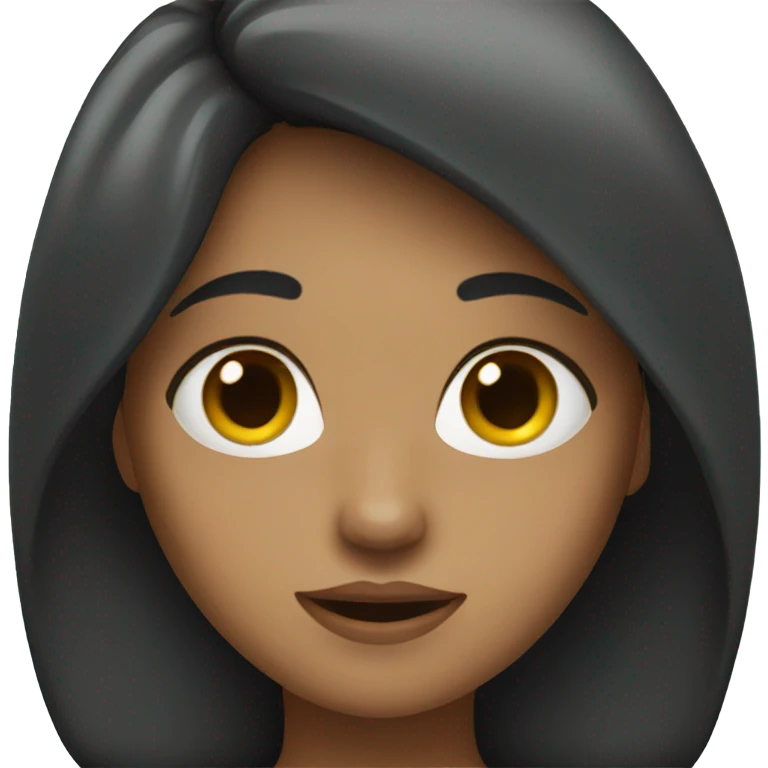 The girl with the dark hair emoji