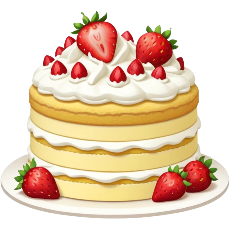 Strawberry shortcake pixel emoji