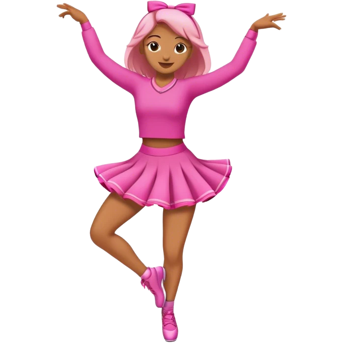 Dance pink  emoji