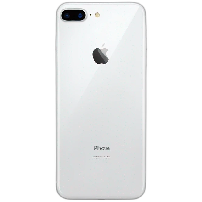 iPhone 8 Plus white emoji