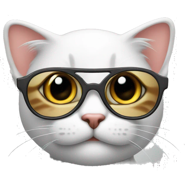 Gato com óculos  emoji