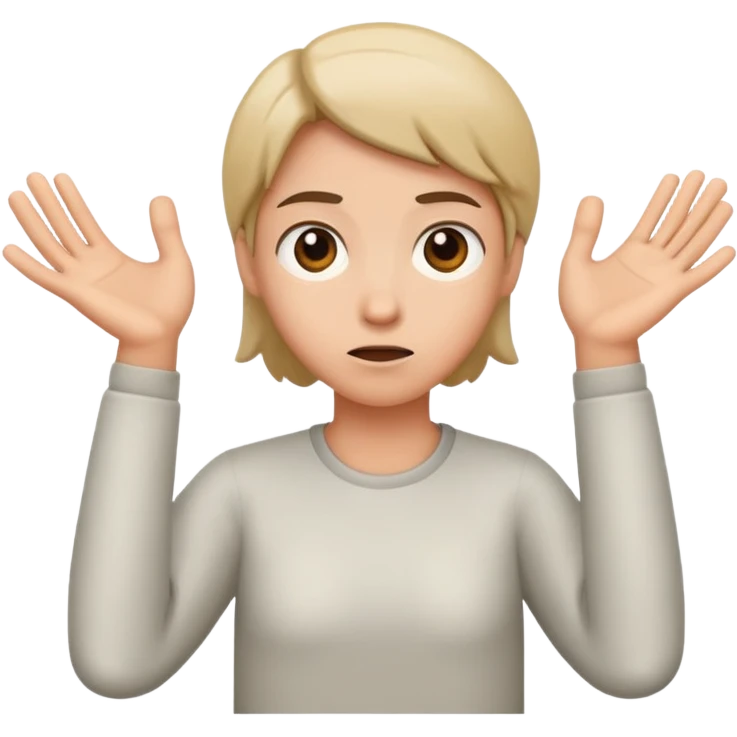 Shrugging shoulders  emoji